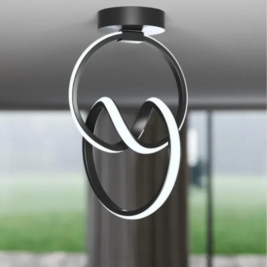 siyah tekli tavan sıfır ultra beyaz ledli avize