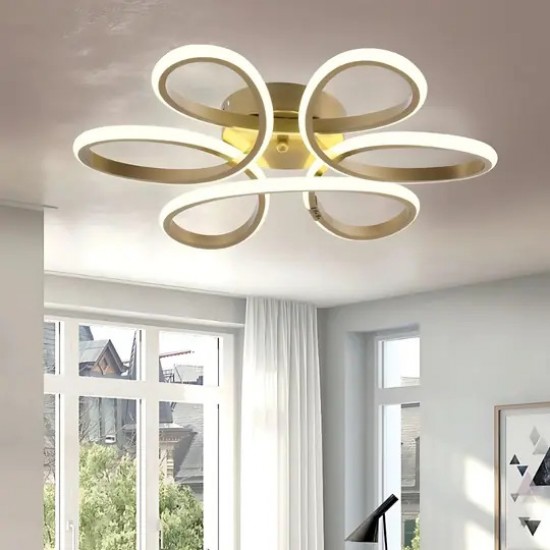 modern eskitme tavana sıfır beyaz ışık salon avize